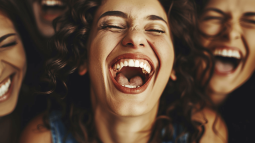 Tres mujeres sonrientes
