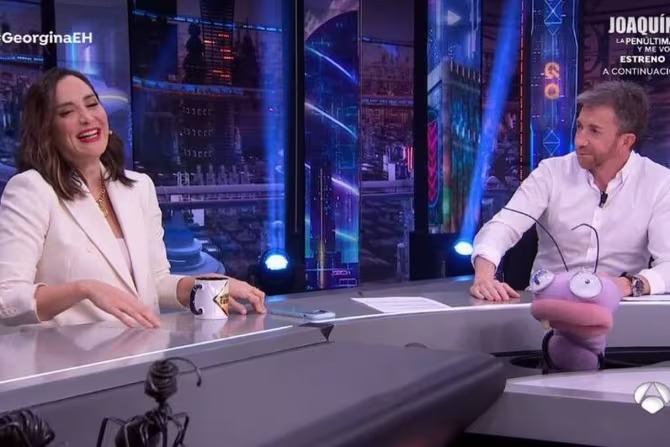 Tamara Falcó y Pablo Motos en El hormiguero - Atresmedia