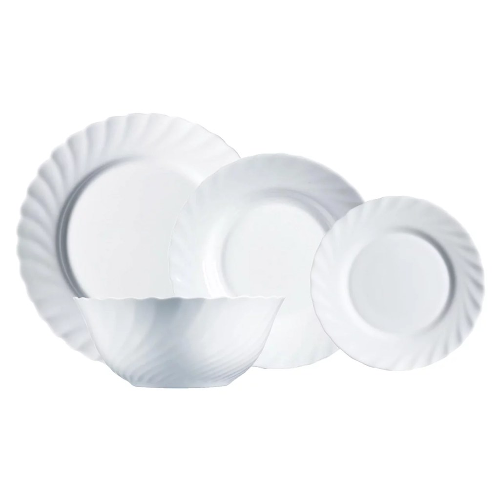Alcampo trae de vuelta la vajilla blanca clásica que utilizaban nuestras abuelas y que cuesta menos de 2 euros el plato