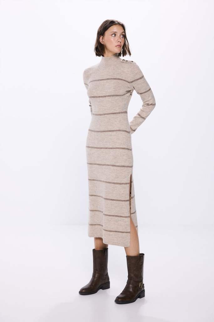 Los vestidos de punto de Zara, Cortefiel o Shein por menos de 30 euros que amarán las mujeres +50 para la llegada del frío porque son calentitos y cómodos