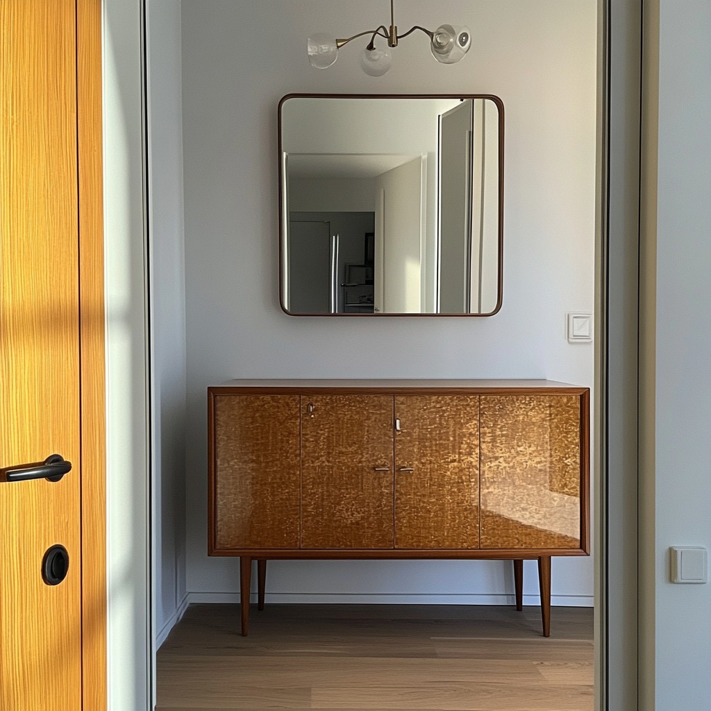 Muebles recibidor en orden - Imagen: Zinet Media