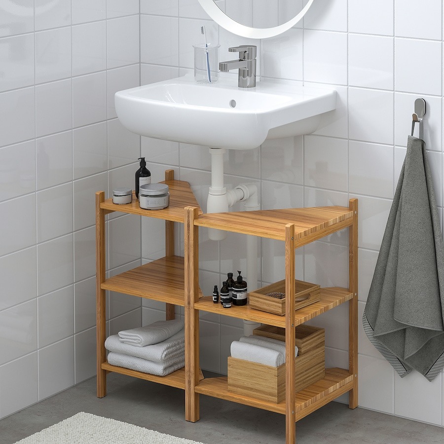 Estantería de bambú. Orden en el hogar: Imagen: Ikea