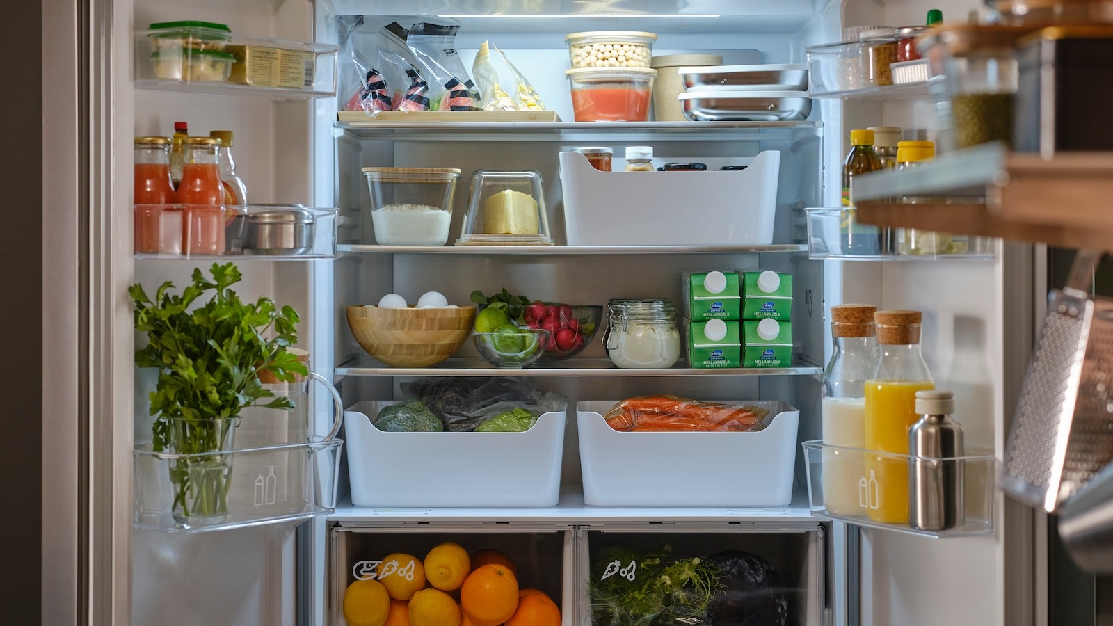Organizadores para nevera - Imagen: IKEA